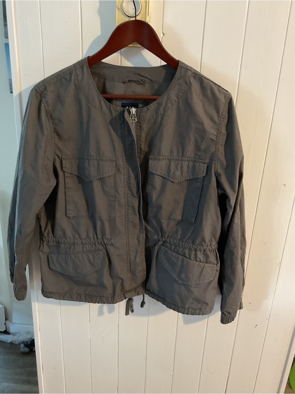 GAP Olive Utility Zip Jacket - Picture 3 of 3